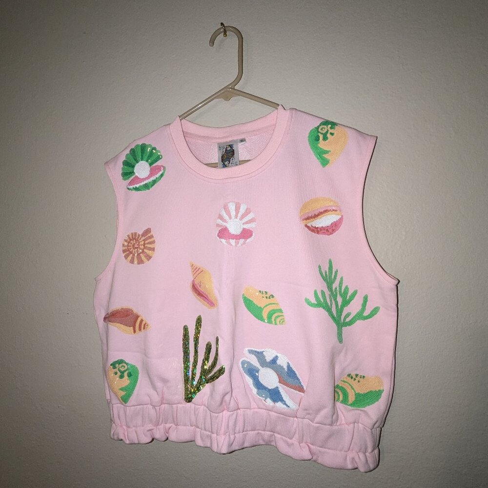 QOS Pink Shell Top